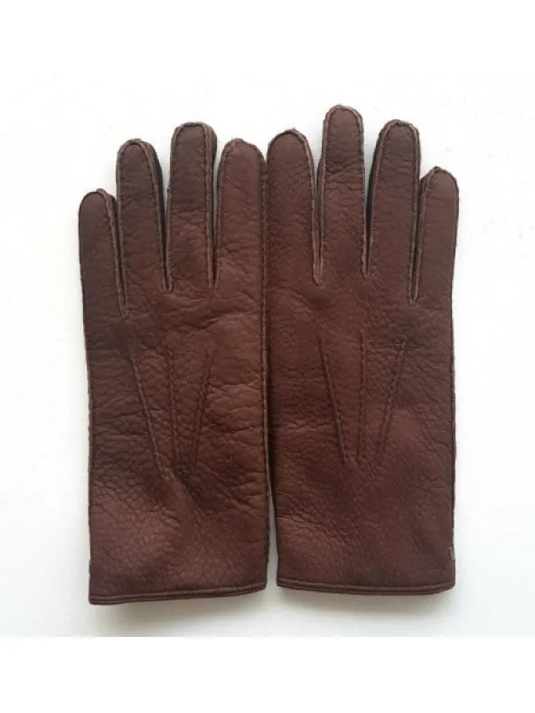 Gants Homme Pécari Doublé Alcantara Paul | Poujade Outlet