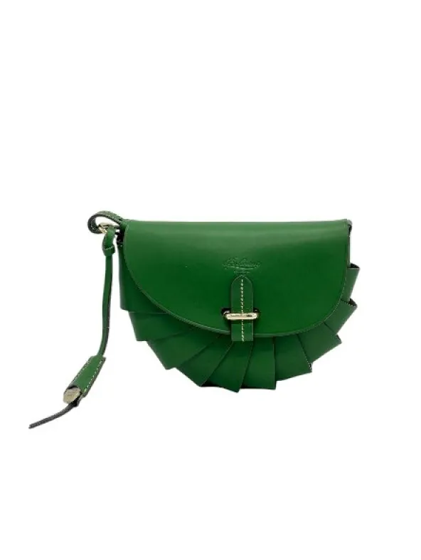 Petit Sac Demi Lune En Lame De Cuir | boldrini Fashion